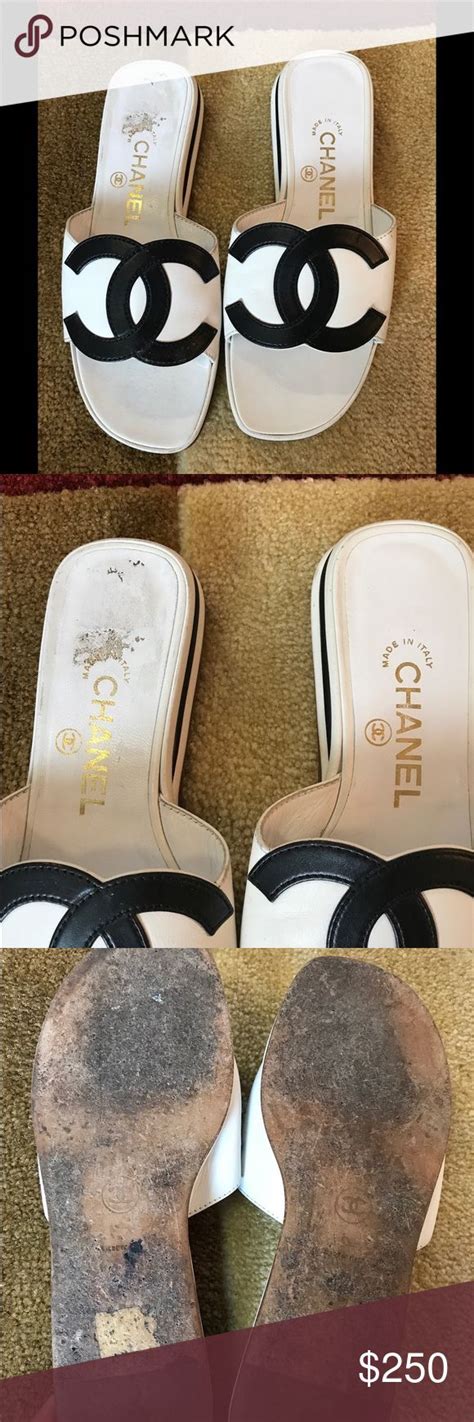 chanel slippers white|chanel slippers cost.